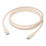 dbramante1928 re-charge Cable USB-C a USB-C, 1.5 m, Trenzado, 60W, Beige