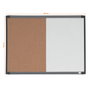 NOBO Pizarra Blanca Magnética y Tablero de Corcho 58,5x43 cm