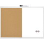 NOBO Pizarra Blanca Magnética y Tablero de Corcho 58,5x43 cm