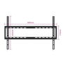 EWENT Soporte de Pared Ultra Delgado para TV EW1503 70" (177,8 cm) Negro, VESA 200-600mm, Perfil 19,5mm