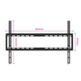 EWENT Soporte de Pared Ultra Delgado para TV EW1503 70" (177,8 cm) Negro, VESA 200-600mm, Perfil 19,5mm