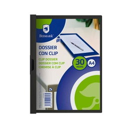 Yes Pack de 5 dosieres A4 con clip lateral negro