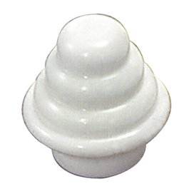 ORYX Terminal Barra Exterior Tubo 12 mm.Ø Blanco