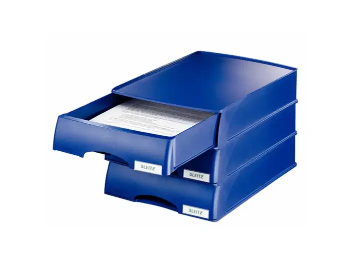 Leitz Bandeja sobremesa Plus con cajón, Plástico, Negro, 255x70x376 mm