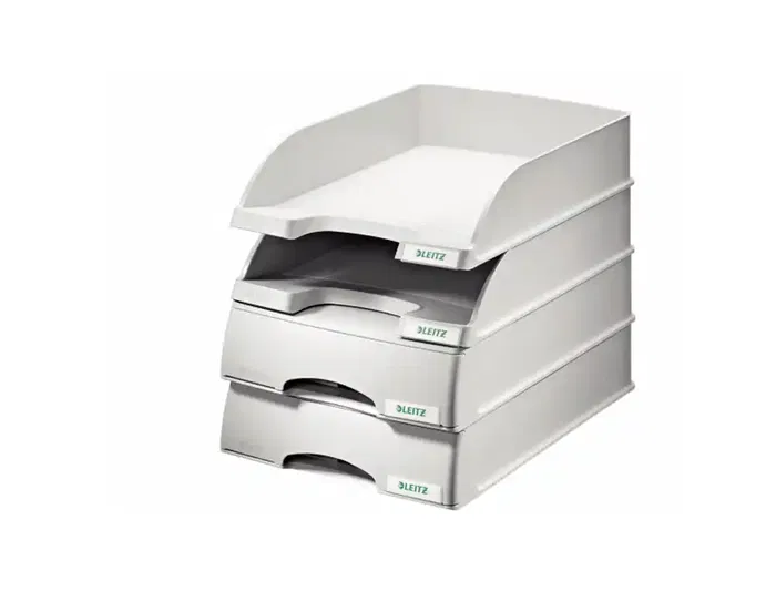 Leitz Bandeja sobremesa Plus con cajón, Plástico, Negro, 255x70x376 mm