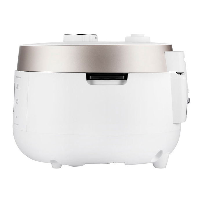 Cuckoo CRP-ST0609F Arrocera Eléctrica 1.08L Twin Pressure, Blanco/Champán, Pantalla LCD, 12 Programas