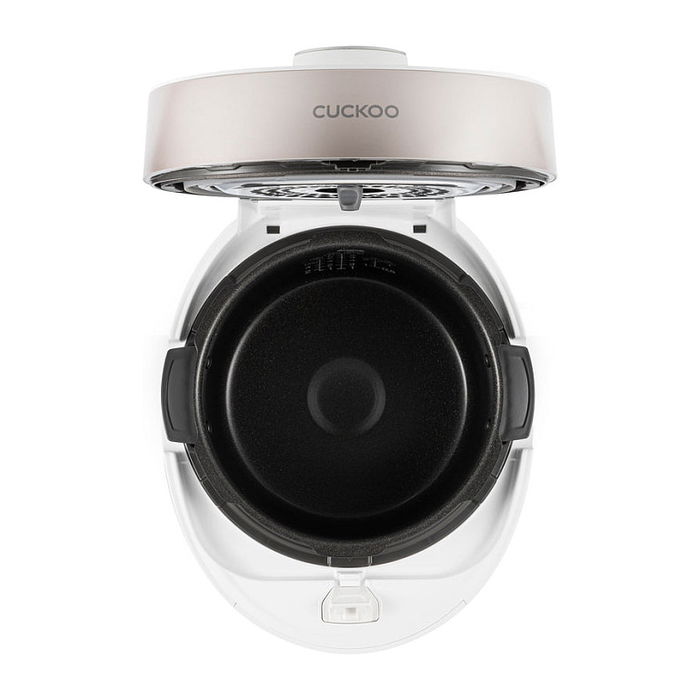 Cuckoo CRP-ST0609F Arrocera Eléctrica 1.08L Twin Pressure, Blanco/Champán, Pantalla LCD, 12 Programas