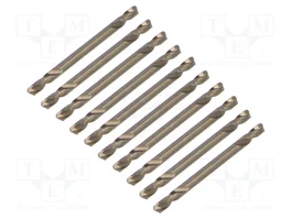 RECA Broca para metal de 3,2 mm de diámetro y 49 mm de longitud, HSS-Co de precisión