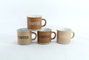 DKD Home Decor Set de Café de Gres de 4 Piezas Marrón 180ml