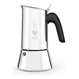 Bialetti NEW VENUS 4TZ Induction Cafetera italiana 4 tazas 0.2L Plata Acero Inoxidable Apta Inducción