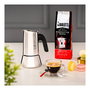 Bialetti Venus Box Cafetera Italiana NEW VENUS 4TZ Induction, 4 Tazas (0.2 L) Acero Inoxidable Plata, Para Cocinas de Inducción