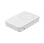 Belkin BPD007BTWH Powerbank Magnético 8000 mAh con Carga Inalámbrica Qi2 15W y USB-C - Cargador Portátil para iPhone con MagSafe y Smartphones - Blanco