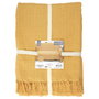 Home Deco Factory Manta Gofrada Amari Amarillo Mostaza 170x250 cm