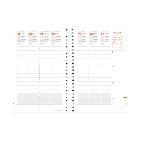 QUO VADIS Recambio Agenda Anual Time&Life Medium ML 2026 100x150 mm QUO VADIS Recambio Agenda Anual Time&Life Medium ML 2026 100x150 mm