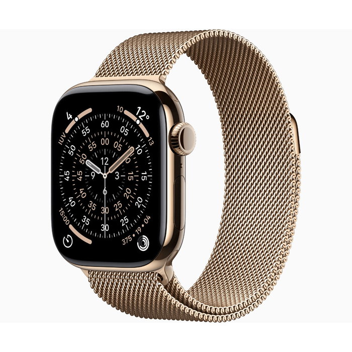 Apple Watch Series 11 GPS + Cellular 46mm Titanio Dorado con Correa Milanese Loop Apple Watch Series 11 GPS + Cellular 46mm Titanio Dorado con Correa Milanese Loop