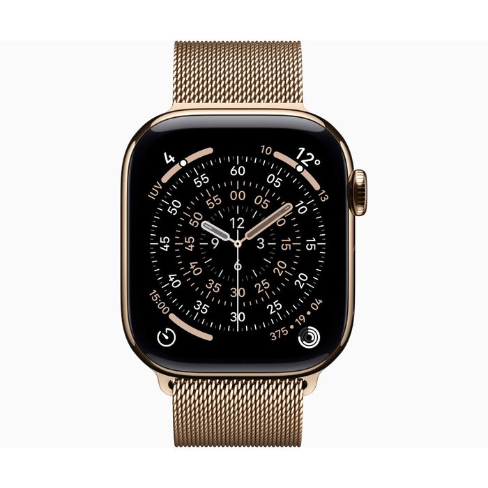 Apple Watch Series 11 GPS + Cellular 46mm Titanio Dorado con Correa Milanese Loop Apple Watch Series 11 GPS + Cellular 46mm Titanio Dorado con Correa Milanese Loop
