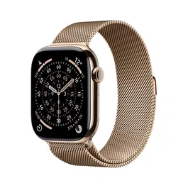 Apple Watch Series 11 46 mm Titanio Dorado GPS + Cellular con Correa Milanese Loop