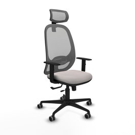 PIQUERAS Y CRESPO Silla de oficina Cilanco Sincro/Traslack Blanco y Gris