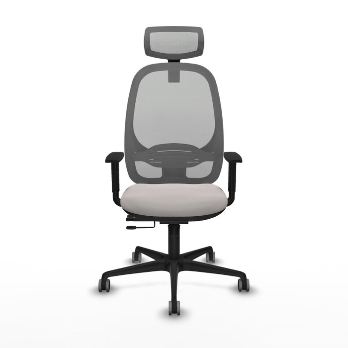 PIQUERAS Y CRESPO Silla de oficina Cilanco Sincro/Traslack Blanco y Gris PIQUERAS Y CRESPO Silla de oficina Cilanco Sincro/Traslack Blanco y Gris