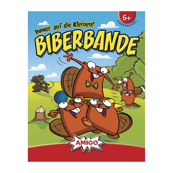 AMIGO 02920 Biberbande - Juego de Cartas de Emparejamiento, 2 a 6 Jugadores, 66 Cartas, Edad 6+