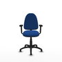 PIQUERAS Y CRESPO Silla de oficina Aýna Azul con Brazos 2D