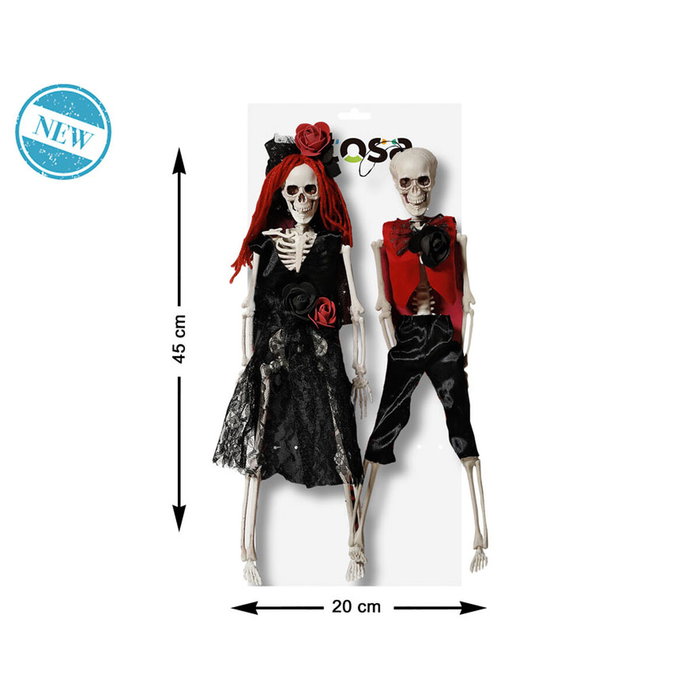 Decoración para Halloween Esqueleto 45 x 20 cm Decoración para Halloween Esqueleto 45 x 20 cm