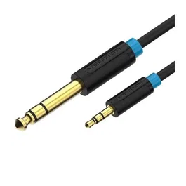 Vention BABBG Cable Estéreo Jack 6.5mm Macho a Jack 3.5mm Macho, 1.5 Metros, Negro