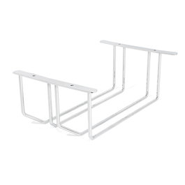 HERRAJES ALK Soporte Copas Doble Socopa Cromado Acero 182x279x112 mm