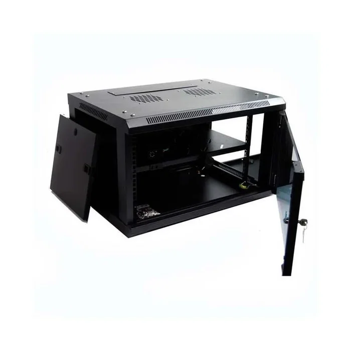 Powergreen Armario rack 6u 60x45 con termostato 2 ventiladores 1 bandeja Powergreen Armario rack 6u 60x45 con termostato 2 ventiladores 1 bandeja