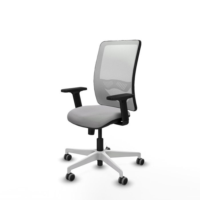 PIQUERAS Y CRESPO Silla de oficina Zulema Gris claro y Blanco PIQUERAS Y CRESPO Silla de oficina Zulema Gris claro y Blanco