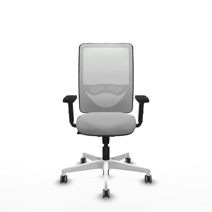 PIQUERAS Y CRESPO Silla de oficina Zulema Gris claro y Blanco PIQUERAS Y CRESPO Silla de oficina Zulema Gris claro y Blanco
