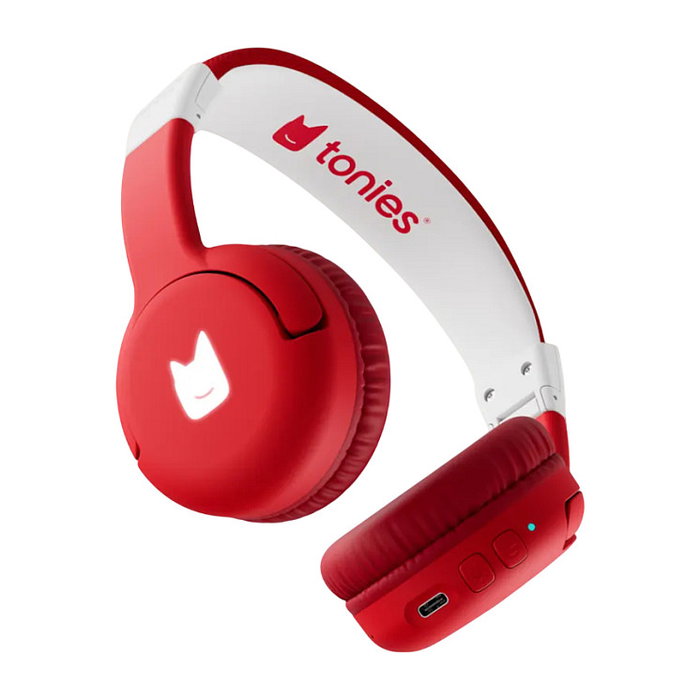tonies Auriculares Bluetooth de Diadema para Niños, Rojo/Blanco tonies Auriculares Bluetooth de Diadema para Niños, Rojo/Blanco