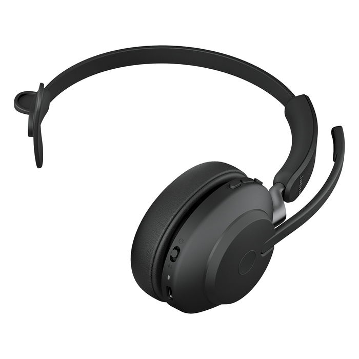 Jabra Evolve2 65 Mono UC + Link 380c Auricular Diadema Conexión USB-C Negro