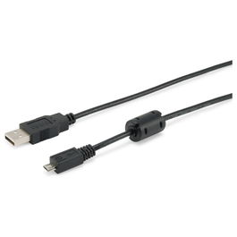 EQUIP Cable USB-A 2.0 a Micro-B 128596 Macho/Macho 1m Negro