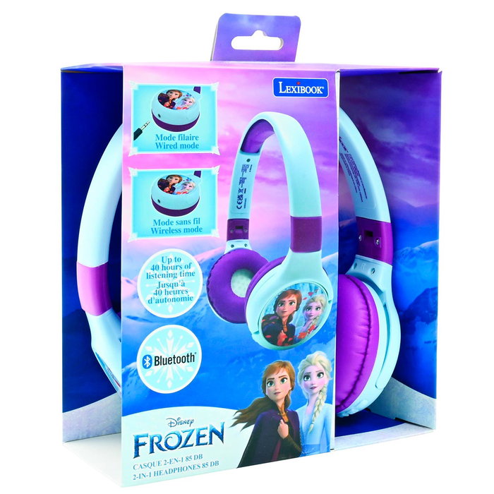 Lexibook Auriculares Inalámbricos Bluetooth 5.0 Disney Frozen Hpbt010Fz con Micrófono, +3 años Lexibook Auriculares Inalámbricos Bluetooth 5.0 Disney Frozen Hpbt010Fz con Micrófono, +3 años