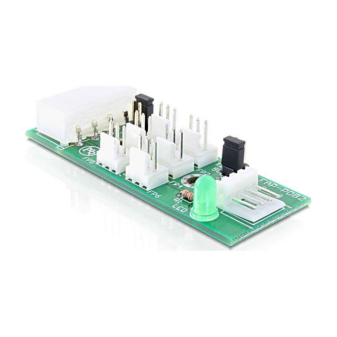 DeLOCK Placa de distribución para 6 ventiladores 5V/12V