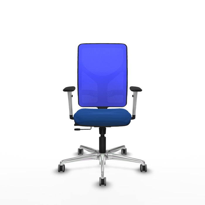PIQUERAS Y CRESPO Silla de oficina Motilla Azul con mecanismo Sincro/Traslack