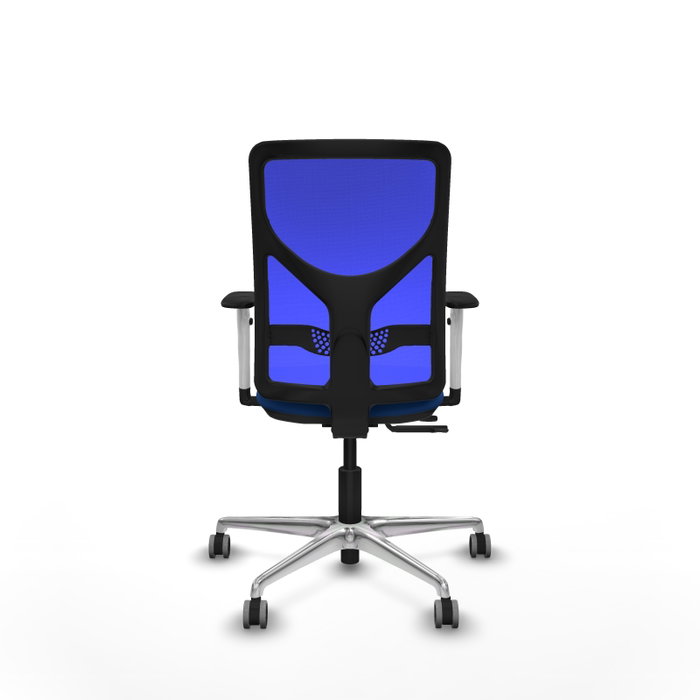 PIQUERAS Y CRESPO Silla de oficina Motilla Azul con mecanismo Sincro/Traslack