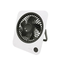 F-Air Ventilador de sobremesa recargable blanco y negro