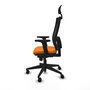 PIQUERAS Y CRESPO Silla de oficina Horna Naranja y Negro