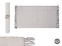 Giftdecor Alfombra Artesanal 140 x 80 cm Gris Claro (Set de 6)