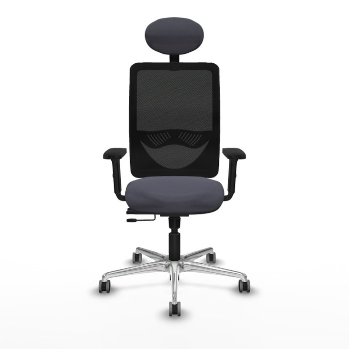 PIQUERAS Y CRESPO Silla de oficina Zulema con mecanismo Sincro/Traslack, Gris oscuro y Negro PIQUERAS Y CRESPO Silla de oficina Zulema con mecanismo Sincro/Traslack, Gris oscuro y Negro