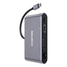 Canyon DS-14 Hub USB-C 8 en 1 4K - Gris