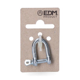 Edm Grillete Galvanizado 5 mm 3/16" Acero Galvanizado Sujeción Carga 80 Kg