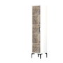 Hanah Home Armario Kumsal P - Blanco Ancho 40 cm x Alto 47.5 cm x Profundo 201.4 cm Tablero Melamina Robusto y Elegante para Dormitorio