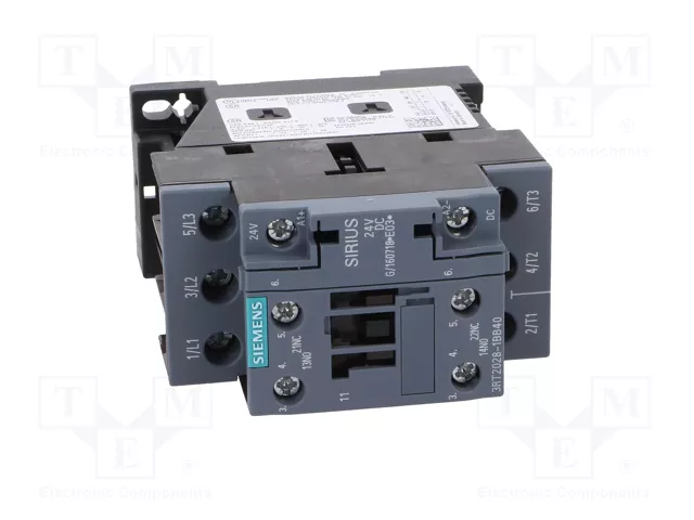 SIEMENS 3RT2028-1BB40 Contactor 3-polar 24VDC