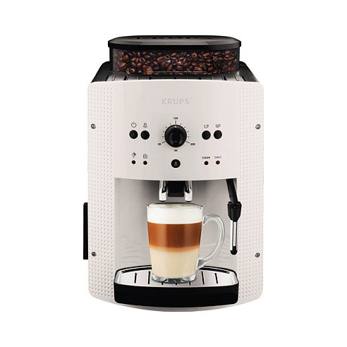 Krups EA 8105 Máquina de Café Espresso Automática, Cappuccinatore, Molinillo Integrado, 15 Bar, 1.6L, 1450W, Color Blanco