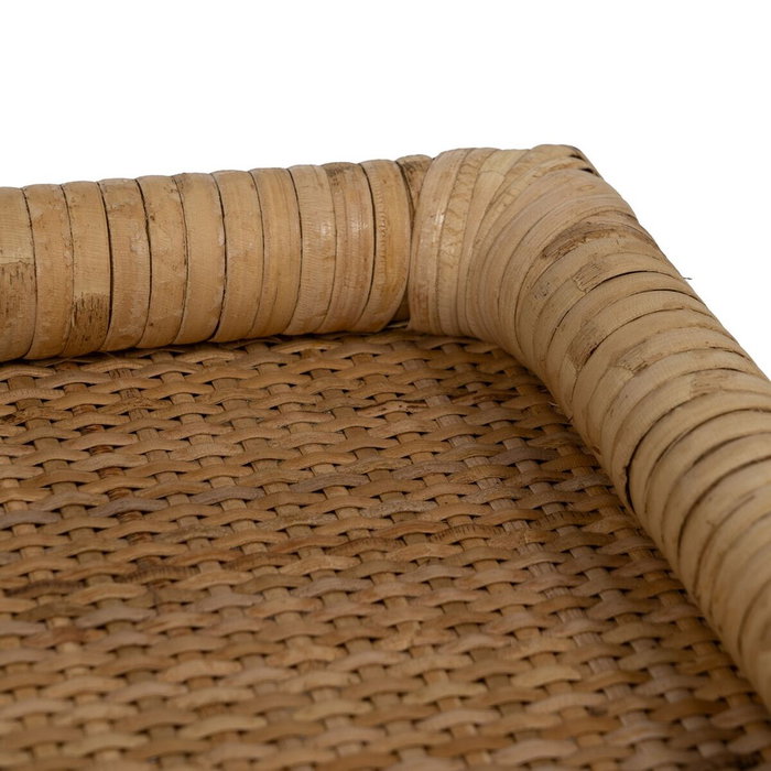 Ixia Set de 2 Bandejas de Ratán Natural Decoración 47,5 x 30 x 4 cm y 36,5 x 21 x 3 cm Ixia Set de 2 Bandejas de Ratán Natural Decoración 47,5 x 30 x 4 cm y 36,5 x 21 x 3 cm