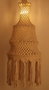DKD Home Decor Pantalla de Algodón Macramé Tejido a Mano Crudo 43x43x120 cm