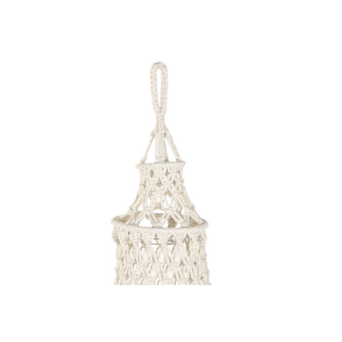 DKD Home Decor Pantalla de Algodón Macramé Tejido a Mano Crudo 43x43x120 cm DKD Home Decor Pantalla de Algodón Macramé Tejido a Mano Crudo 43x43x120 cm